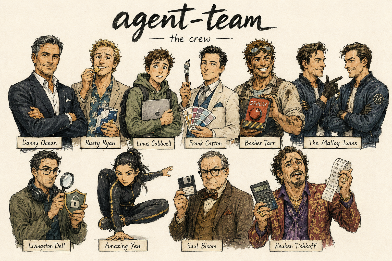 agent-team: Split a Big Task Across a Crew of Agents Without the Mess